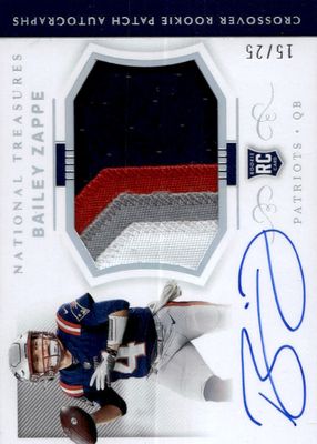 2022 National Treasures #CRPA-BZ Crossover Rookie Patch Autographs - Holo Silver /25
