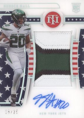 2022 National Treasures #161 Rookie Patch Auto - Stars & Stripes Holo Silver /25