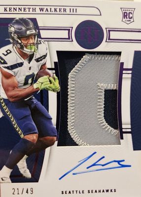 2022 National Treasures #162 Rookie Patch Auto - Purple /49