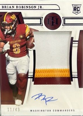 2022 National Treasures #184 Rookie Patch Auto - Purple /49