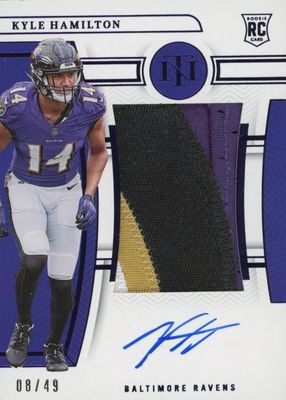 2022 National Treasures #186 Rookie Patch Auto - Purple /49