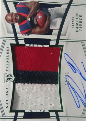 2022 National Treasures #189 Rookie Patch Auto - Green Jersey Number (/31)