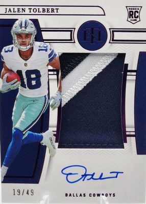 2022 National Treasures #182 Rookie Patch Auto - Purple /49