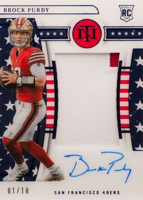 2022 National Treasures #200 Rookie Patch Auto - Stars & Stripes Blue /10