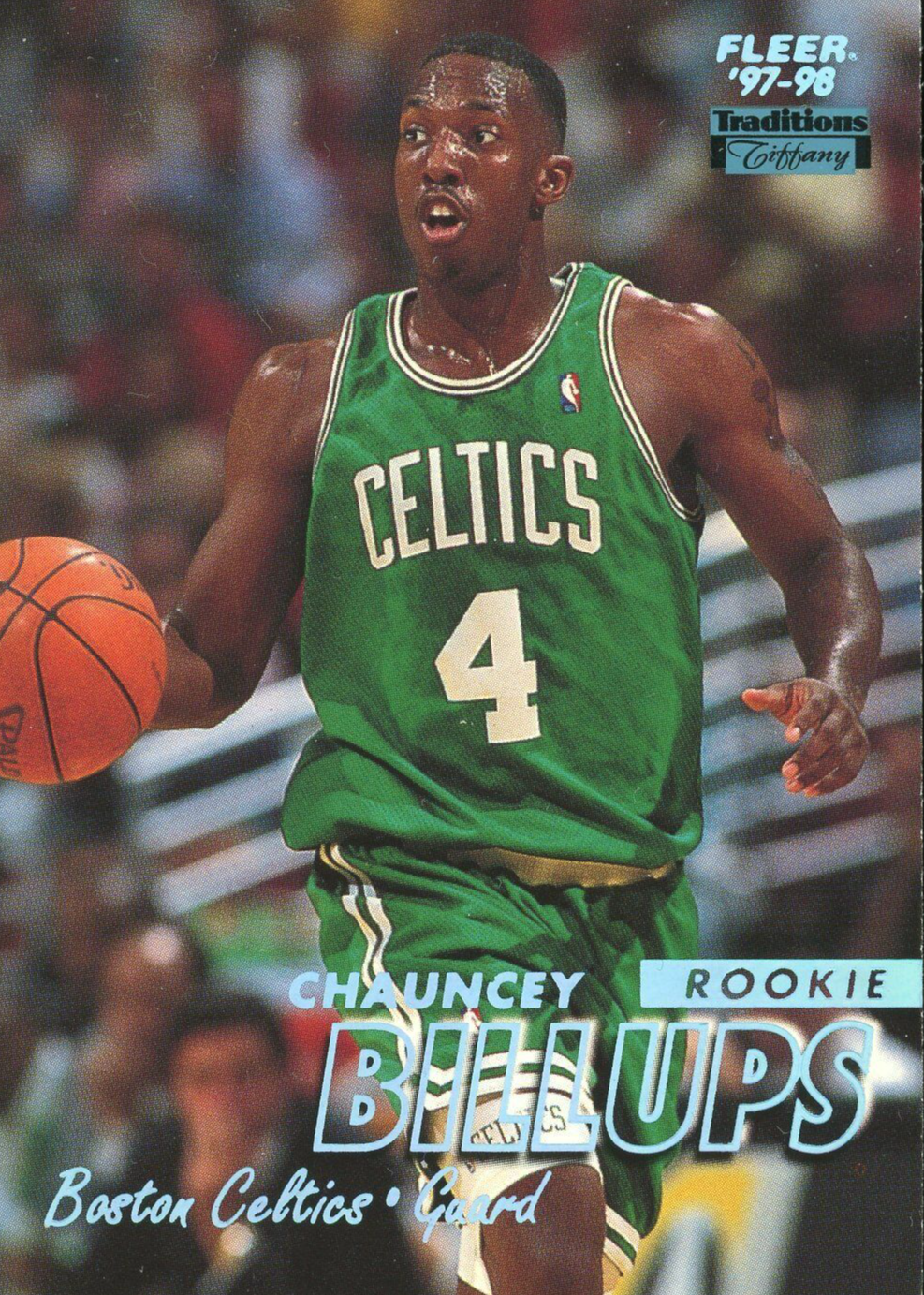 NBA 97-98topps chrome c.billups rc リフ!!! 1997-98 CHAUNCEY BILLUPS TOPPS #181 ROOKIE RC DETROIT
