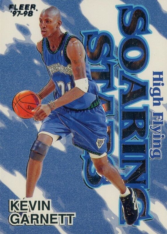 Kevin Garnett 1997 Fleer #6 Soaring Stars - High Flying SGC 10