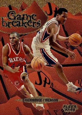 1997 Fleer #8 Game Breakers (w/Stackhouse)