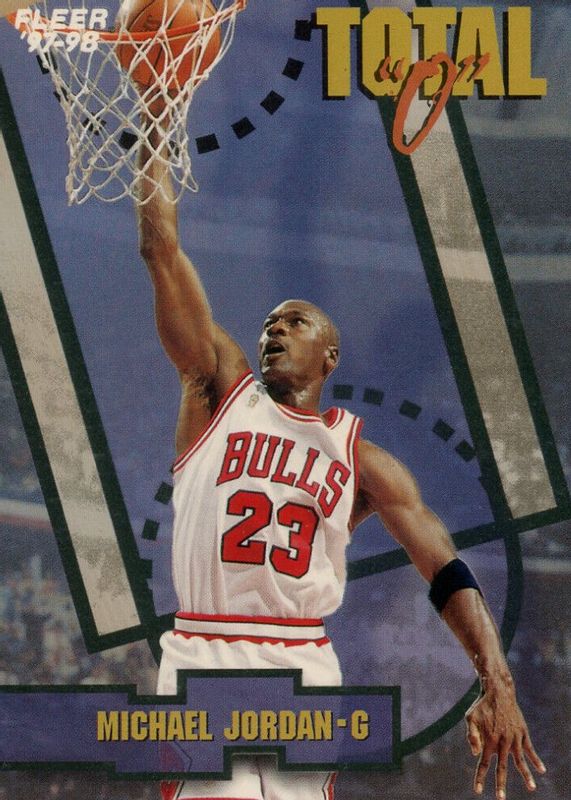 Michael Jordan 1997 Fleer #5 Total "O" RAW