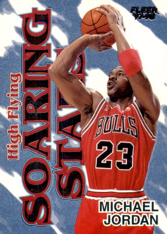 Michael Jordan 1997 Fleer #9 Soaring Stars - High Flying SGC 10