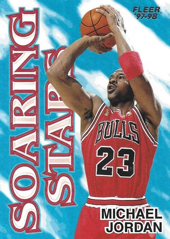 Michael Jordan 1997 Fleer #9 Soaring Stars PSA 9