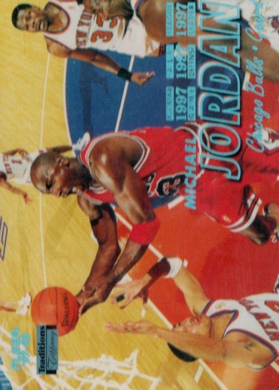 Michael Jordan 1997 Fleer #23 Tiffany SGC 8