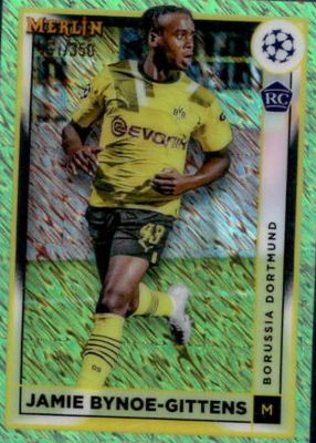 2022 Topps Merlin Chrome UEFA Club Competitions #31 Neon Green Shimmer Refractor /350