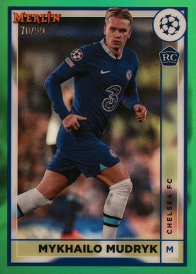 2022 Topps Merlin Chrome UEFA Club Competitions #41 Green Refractor /99