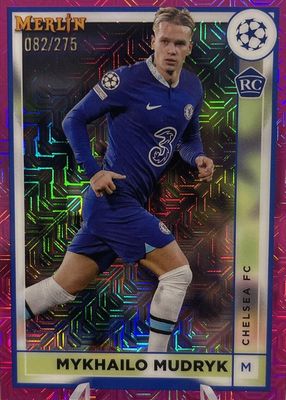 2022 Topps Merlin Chrome UEFA Club Competitions #41 Pink Mojo Refractor /275