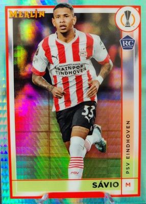 2022 Topps Merlin Chrome UEFA Club Competitions #109 Aqua Prism Refractor