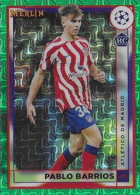 2022 Topps Merlin Chrome UEFA Club Competitions #27 Green Mojo Refractor /99