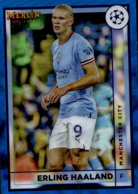 2022 Topps Merlin Chrome UEFA Club Competitions #92 Blue Refractor /75