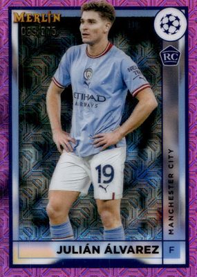 2022 Topps Merlin Chrome UEFA Club Competitions #94 Pink Mojo Refractor /275