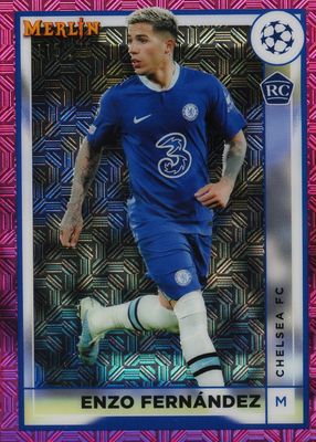 2022 Topps Merlin Chrome UEFA Club Competitions #147 Pink Mojo Refractor /275