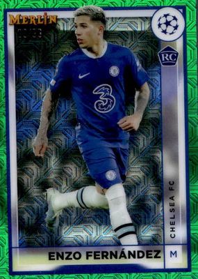 2022 Topps Merlin Chrome UEFA Club Competitions #147 Green Mojo Refractor /99