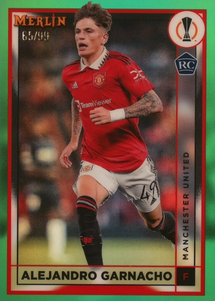 Alejandro Garnacho 2022 Topps Merlin Chrome UEFA Club