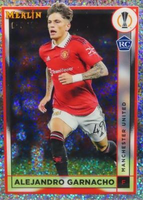 その他 TOPPS CHROME GARNACHO RC REFRACTOR PSA10 Alejandro Garnacho 2022 Topps Chrome UEFA Club Competitions