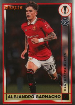 その他 2023 Topps Chrome Garnacho RC Auto 2023 Topps Stadium Club Chrome, Alejandro Garnacho Orange