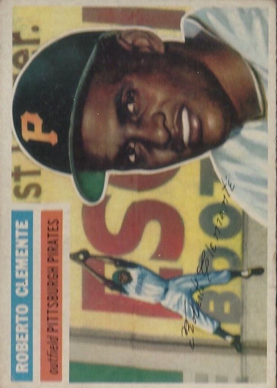 Roberto Clemente 1956 Topps #33 Gray Back BVG 9