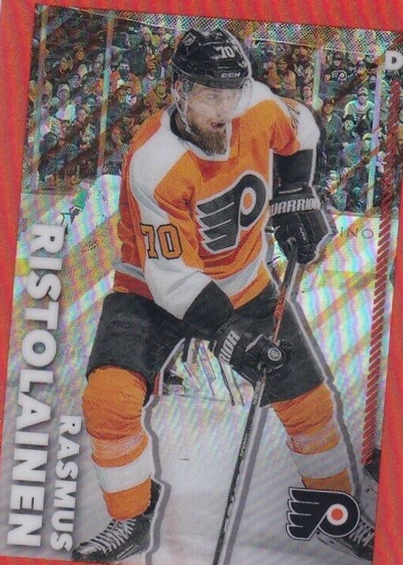 Rasmus Ristolainen 2022 Topps Chrome NHL Sticker Collection #372 Orange Refractor /25 BGS 9.5