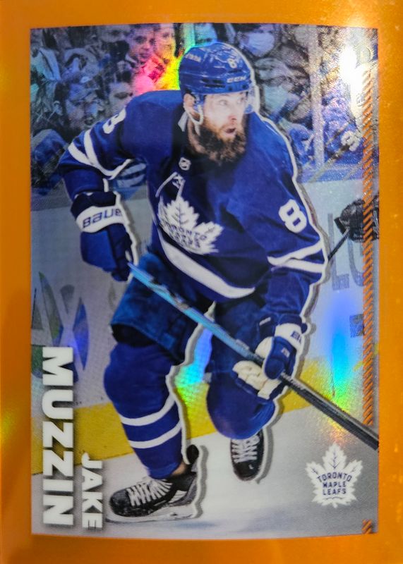 2022 Topps Chrome NHL Sticker Collection #472 Orange Refractor /25