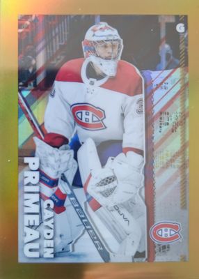 2022 Topps Chrome NHL Sticker Collection #272 Gold Refractor /50