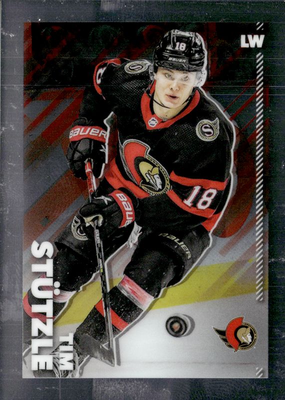 Tim Stutzle 2022 Topps Chrome NHL Sticker Collection #347 Base SGC 9.5