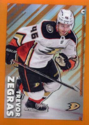 2022 Topps Chrome NHL Sticker Collection #8 Orange Refractor /25