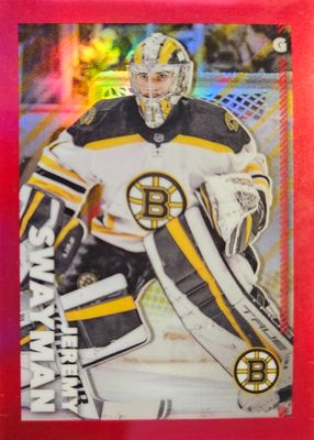 2022 Topps Chrome NHL Sticker Collection #51 Red Refractor /5