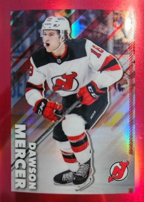 2022 Topps Chrome NHL Sticker Collection #298 Red Refractor /5