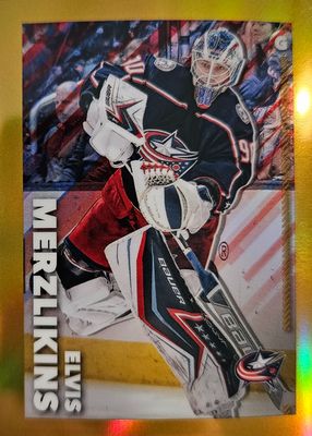 2022 Topps Chrome NHL Sticker Collection #149 Gold Refractor /50