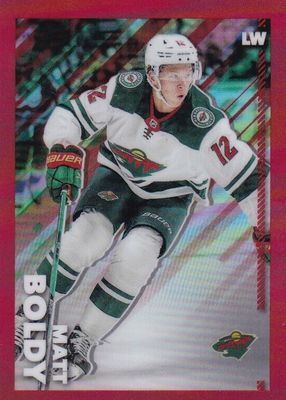 2022 Topps Chrome NHL Sticker Collection #245 Red Refractor /5