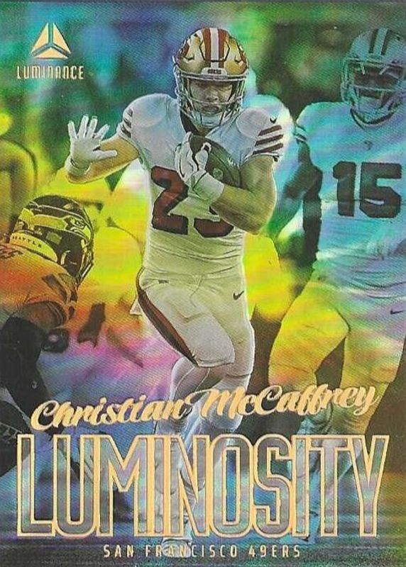 Christian McCaffrey 2023 Luminance #LUM-18 Luminosity PSA 9