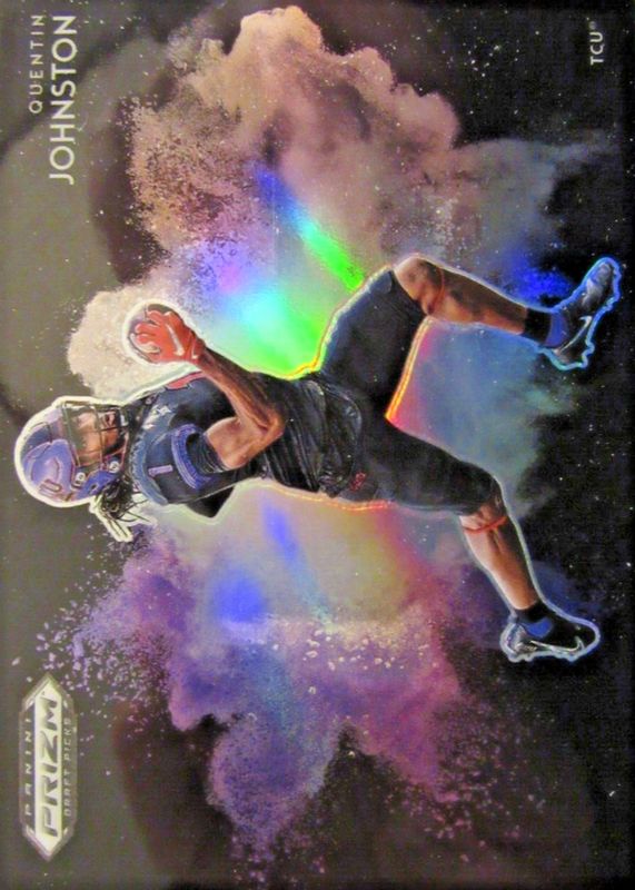 Quentin Johnston 2023 Prizm Draft Picks #BCB-7 Black Color Blast /(SSP) Rookie SGC 9.5