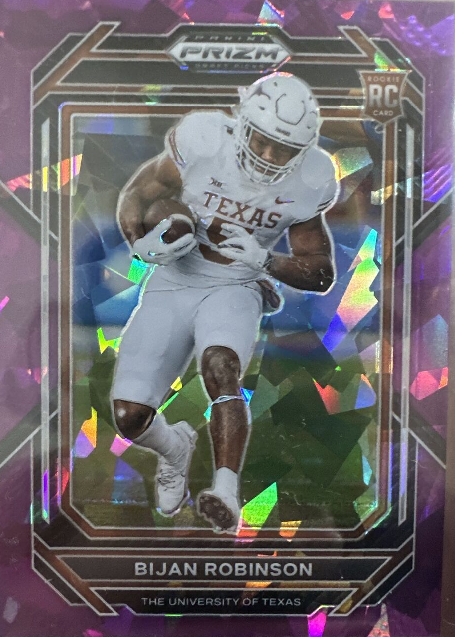 Bijan Robinson 2023 Prizm Draft Picks #115 Purple Ice /149