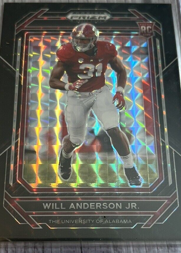 Will Anderson Jr. 2023 Prizm Draft Picks #162 Black Finite /1 