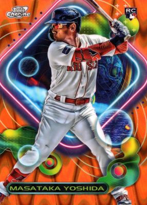 2023 Topps Chrome Cosmic #185 Orange Galactic Refractor /25