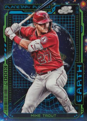 2023 Topps Chrome Cosmic #PPE-2 Planetary Pursuit - Earth