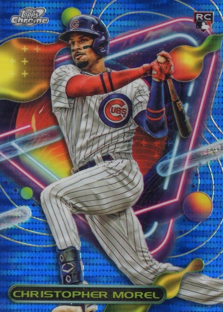 Christopher Morel 2023 Topps Chrome Cosmic #73 Blue Moon Refractor 