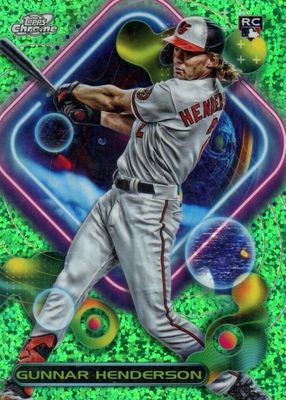 2023 Topps Cosmic Chrome #2 Green Space Dust Refractor /75