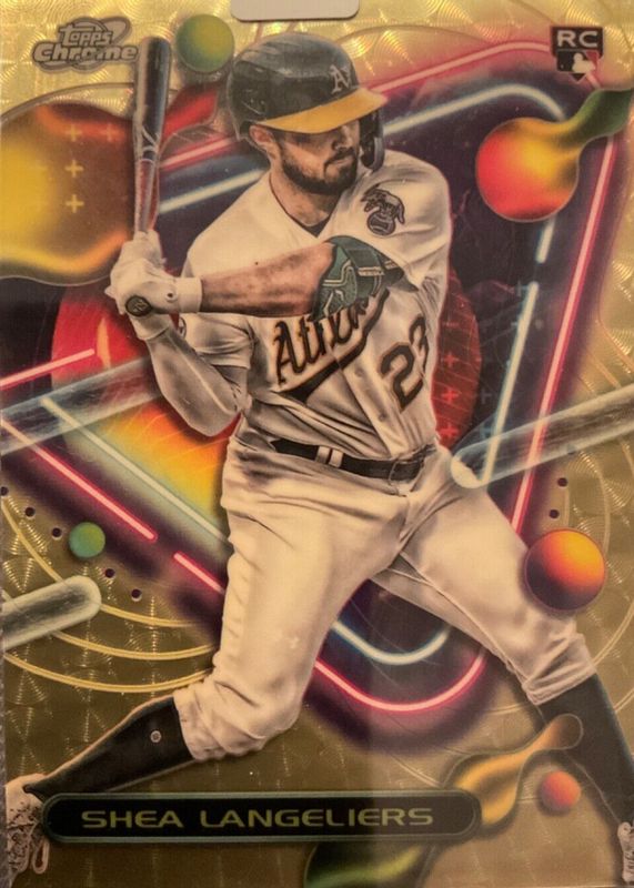 Shea Langeliers 2023 Topps Chrome Cosmic #51 Superfractor /1 Rookie RAW