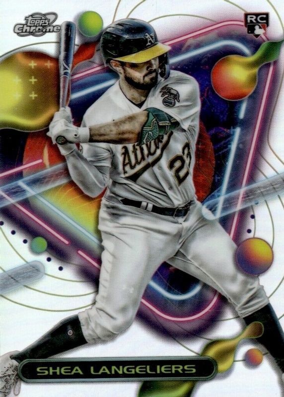 Shea Langeliers 2023 Topps Chrome Cosmic #51 Refractor Rookie RAW