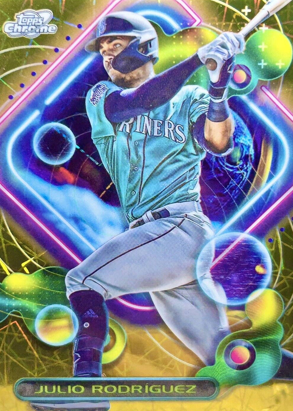 Julio Rodriguez 2023 Topps Chrome Cosmic #44 Gold