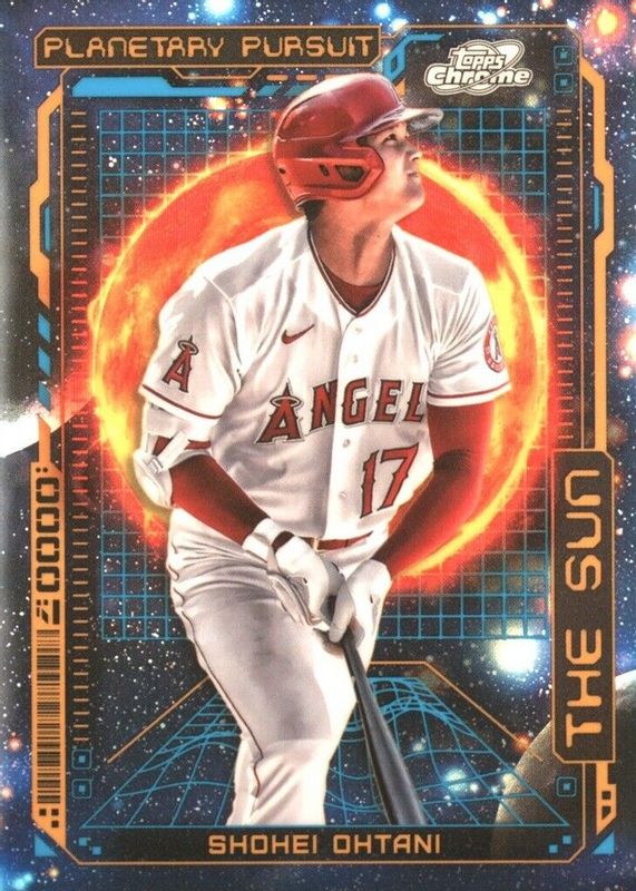 Shohei Ohtani 2023 Topps Cosmic Chrome #PPS-7 Planetary Pursuit - Sun PSA 10