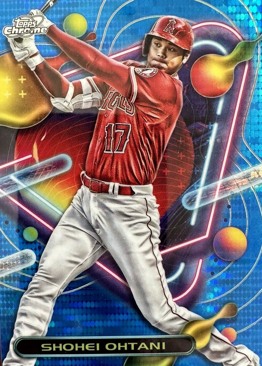 【50シリ】大谷翔平 2023 Topps Cosmic Chrome Shohei Ohtani 2023 Topps Chrome Cosmic #91 Blue Moon